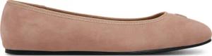 Tommy Hilfiger Ballerinas Th Hardware Suede Ballerina FW0FW08655 Beige