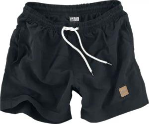 Urban Classics Badeshort - Block Swim Shorts - S bis 5XL - für Männer - Größe 5XL - schwarz