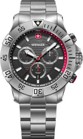 Wenger Quarzuhr Wenger 01.0643.123 Herrenuhr Seaforce Chronograph 43mm 20ATM Wenger 01.0643.123 Herrenuhr Seaforce Chronograph 43mm 20ATM