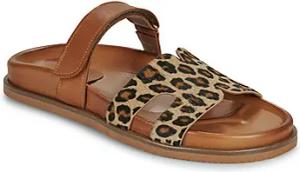 Exé Shoes Pantoffeln 967-KIMOLOS-LEOPARD-TAN