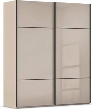 rauch Schwebetürenschrank "Kleiderschrank Schrank Garderobe Schlafzimmerschrank SCALE-TRIO", edle dreigeteilte Front mit 2 Zierleisten Glasfront MADE IN GERMANY