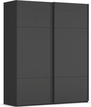 rauch Schwebetürenschrank "Kleiderschrank Schrank Garderobe Schlafzimmerschrank SCALE-TRIO", edle dreigeteilte Front mit 2 Zierleisten Glasfront MADE IN GERMANY