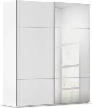 rauch Schwebetürenschrank "Kleiderschrank Schrank Garderobe Schlafzimmerschrank SCALE-TRIO", edle dreigeteilte Front mit 2 Zierleisten und Spiegel MADE IN GERMANY