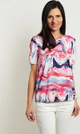 Seidel Moden Kurzarmshirt, mit All-Over Print, MADE IN GERMANY