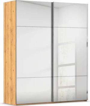 rauch Schwebetürenschrank "Kleiderschrank Schrank Garderobe Schlafzimmerschrank SCALE-TRIO", edle dreigeteilte Front mit 2 Zierleisten Spiegelfront MADE IN GERMANY