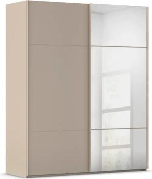 rauch Schwebetürenschrank "Kleiderschrank Schrank Garderobe Schlafzimmerschrank SCALE-TRIO", edle dreigeteilte Front mit 2 Zierleisten und Spiegel MADE IN GERMANY
