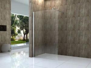 Alphabad Walk-in-Dusche 10 mm Duschtrennwand VACANTE 120 x 200 cm