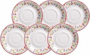 Ritzenhoff & Breker Untertasse Shanti Jumbountertassen ø 17 cm 6er Set, (6 St)