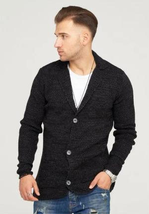 behype Strickjacke FELIAN mit modischem Reverskragen