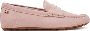 Tommy Hilfiger Mokassins Flag Soft Suede Driver Loafer FW0FW08558 Rosa