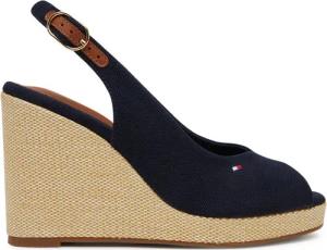 Tommy Hilfiger Espadrilles Flag High Wedge Espad Slingback FW0FW08597 Dunkelblau