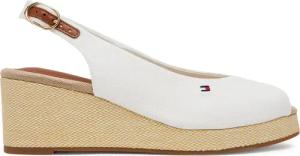 Tommy Hilfiger Espadrilles Flag Mid Wedge Espad Slingback FW0FW08595 Weiß