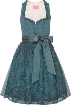 Krüger Madl Dirndl Midi Dirndl mit Tüllschürze