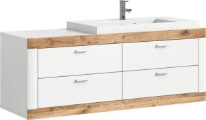Waschbeckenunterschrank LAREDO weiß matt B/H/T: ca. 132x50x48 cm