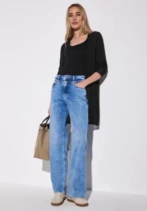 Street One Frauen Offene Jacke in Schwarz, Gr: 38