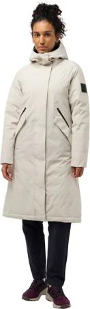 Jack Wolfskin Brandenburger Coat Women RDS Wasserdichter Wintermantel Damen M beige,grey seal