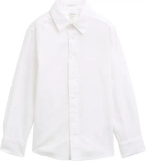 TOM TAILOR Jungen Regular Fit Oxford Hemd, weiß, Uni, Gr. 104/110