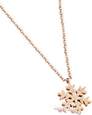 Kim Johanson Kette mit Anhänger Schneeflocke, aus Edelstahl