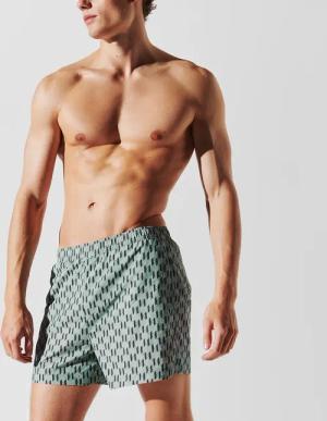Karl Lagerfeld - BOARDSHORTS MIT KL MONOGRAM - Größe L - grau