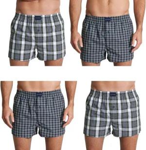 TOM TAILOR Boxershorts Dakota (Packung, 2-St., 4er-Pack) Webboxer mit verdeckter Knopfleiste im 2er Pack
