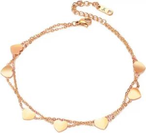 Kim Johanson Fußkette Heart, mit Herz Anhänger