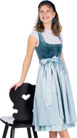 Hammerschmid Dirndl Samt Dirndl 2tlg. - PLATTENSEE - türkis