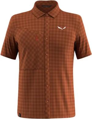 Salewa Outdoorhemd PUEZ DRY M S/S SHIRT BOMBAY BROWN