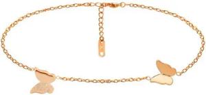 Kim Johanson Fußkette mit Schmetterlingen (1-tlg), Größenverstellbar, Edelstahl