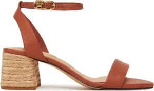 Tommy Hilfiger Espadrilles Leather Ankle Strap Espad Sandal FW0FW08533 Braun