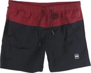 Urban Classics Badeshort - Block Swim Shorts - S bis XL - für Männer - Größe M - rot