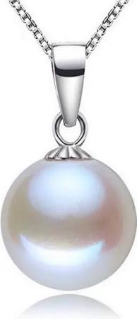 Kim Johanson Kette mit Anhänger 10mm Perle, 925 Silber