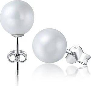Kim Johanson Paar Ohrstecker Perle 10mm (2-tlg), 925 Silber