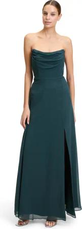 Vera Mont Abendkleid "Vera Mont Abendkleid mit Wasserfallausschnitt", Schlitz