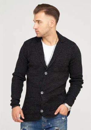 behype Strickjacke "FELIAN", mit modischem Reverskragen
