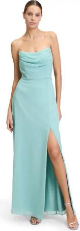 Vera Mont Abendkleid "Vera Mont Abendkleid mit Wasserfallausschnitt", Schlitz