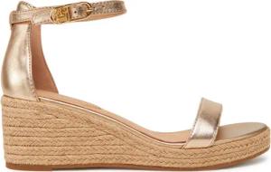 Tommy Hilfiger Espadrilles Th Metallic Mid Wedge Espadrille FW0FW08663 Goldfarben