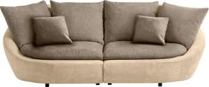 TRENDMANUFAKTUR Big-Sofa "Maui, inklusive 4 Rückenkissen und 2 Zierkissen, Designersofa", Organische Form, Sofa frei im Raum stellbar, moderne Optik