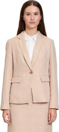 Betty&Co Kurzblazer "Betty & Co Kurzblazer mit Hahnentrittmuster", Material