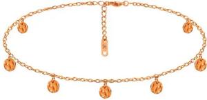 Kim Johanson Fußkette Kreise, mit Plättchen
