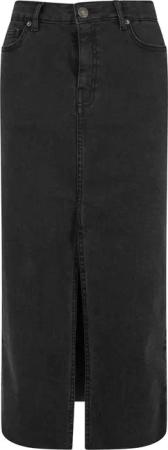 URBAN CLASSICS Sommerrock "Urban Classics Ladies High Slit Denim Skirt", (1 tlg.)