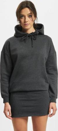 DEF Cropped Hoody Dress Anthracite
