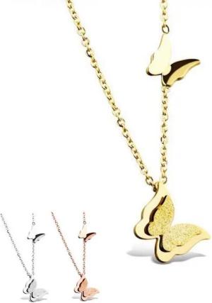 Kim Johanson Kette mit Anhänger Schmetterling, aus Edelstahl