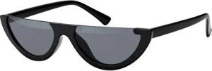 BEZLIT Eyewear Retrosonnenbrille Rundglas Designer Damen Sonnenbrille (1-St) mit schwarz und braunen Linsen