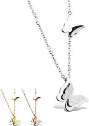 Kim Johanson Kette mit Anhänger Schmetterling, aus Edelstahl