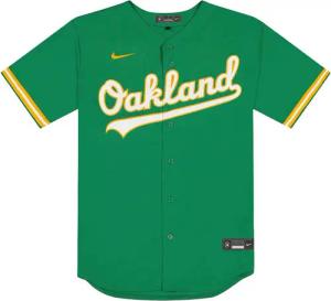 Nike MLB Oalkand Athletics Home T-shirt Grün Ft770fzk4fzxv4