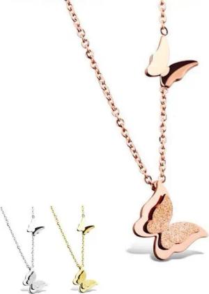 Kim Johanson Kette mit Anhänger Schmetterling, aus Edelstahl