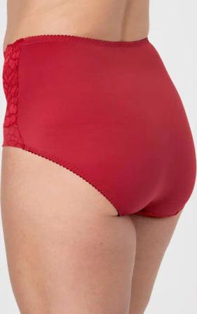 Elegante Miederhose mit Spitze - rot - Gr. 40 von Goldner Fashion