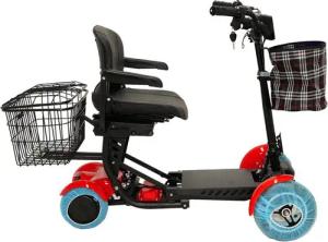 STW GmbH E-Motorroller Best Ager Fold Elektro Seniorenmobil 4-Rad E-Roller Faltbar 6km/h, 6 km/h