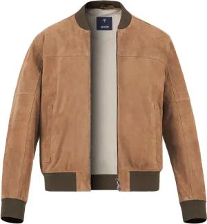 JOOP! Herren Lederjacke braun unifarben