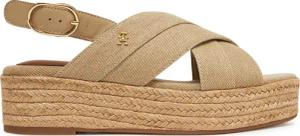 Tommy Hilfiger Espadrilles Denim Espadrille Platform Sandal FW0FW08669 Beige